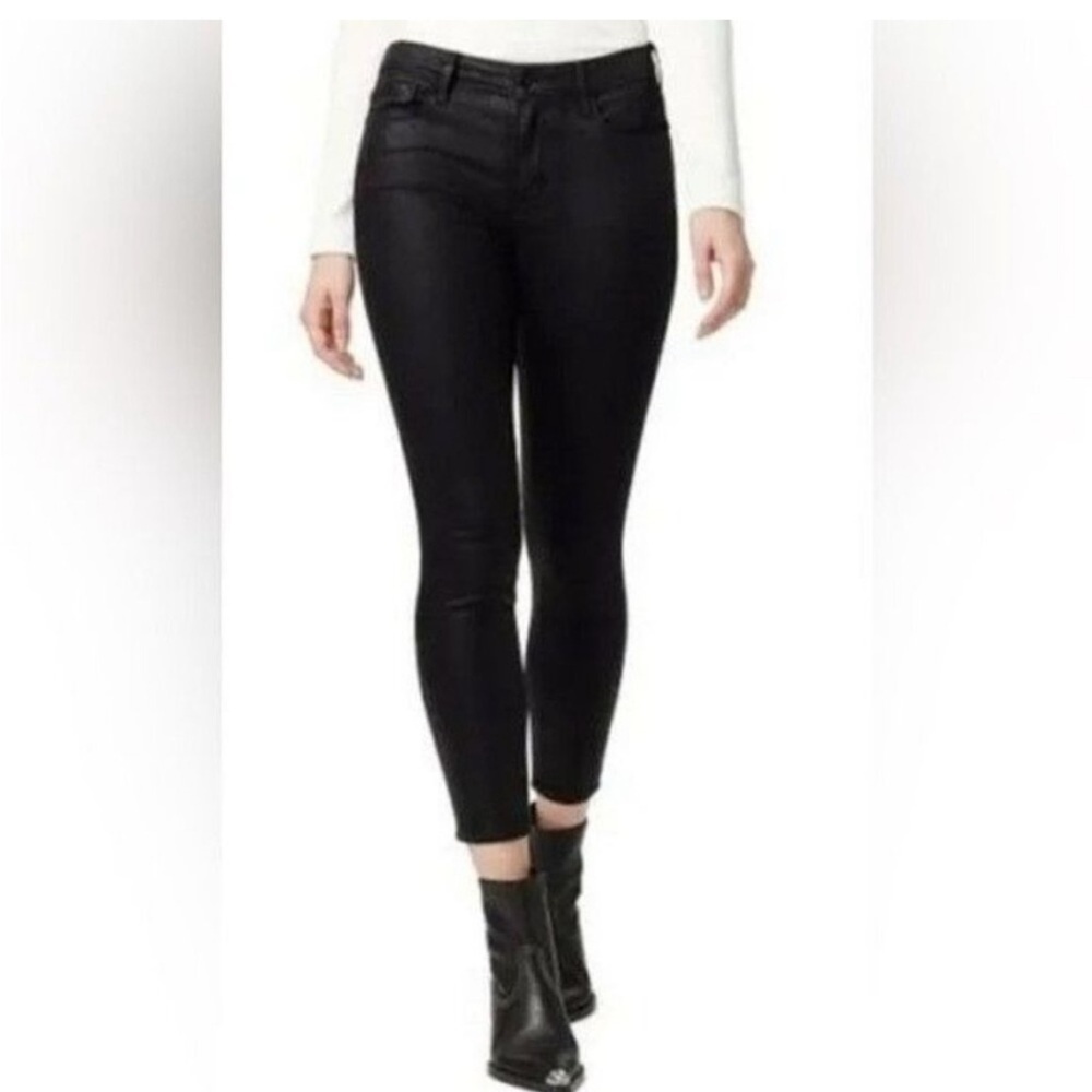Social Standard Womens 12 Pants Vegan Leather Mid Rise Ankle Sanctuary Black